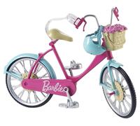 Barbie Bicicletta per Bambole con Casco e Accessori, Multicolore, Giocattolo per