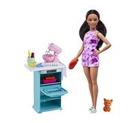 Barbie - Biologa Marina bambola castana con playset laboratorio con 10+ pezzi, trolley che si apre per riporre gli accessori, Giocattolo per Bambini 3+ Anni, HMH27