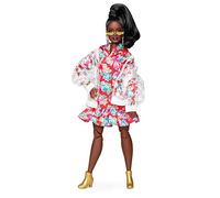 Barbie BMR1959 Bambola Afroamericana Snodata con Vestito Floreale, GHT94