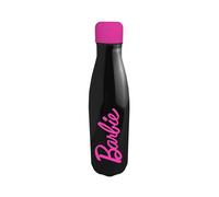 Barbie Borraccia Riutilizzabile, Borraccia Termica Design in Acciaio Inossidabile per Ragazze, Borraccia da Viaggio, Capacità 500 ml (Nero)