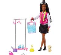 BARBIE Bambola BROOKLYN con APPENDIABITI e CUCCIOLO Originale MATTEL HNK96