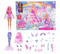 Barbie - Calendario dell'Avvento 2025, bambola trasformabile inclusa e 24 access