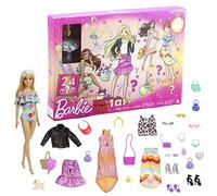 Barbie, Calendario dell'Avvento con bambola, 24 sorprese tra cui abbigliamento e