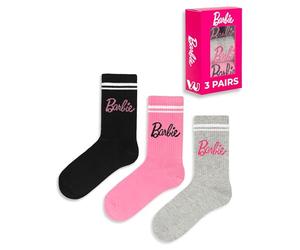 Barbie calze 3 pack womens donna rosa grigio bambola nera vestiti
