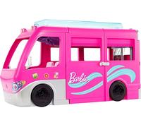 Barbie Camper dei Sogni - Veicolo con Scivolo e Piscina - 2 Cuccioli - 7 Aree Gioco - Alto 76 cm - 60+ Accessori - Regalo per Bambini 3+ Anni
