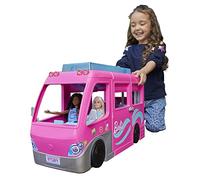Barbie Camper dei Sogni - Veicolo con Scivolo e Piscina - 2 Cuccioli - 7 Aree Gioco - Alto 76 cm - 60+ Accessori - Regalo per Bambini 3+ Anni