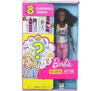 Barbie Carriere a Sorpresa Bambola e 2 Outift Geologa e Toelettatrice, Giocattolo per Bambini 3+ Anni, GLH63