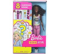 Barbie Carriere a Sorpresa Bambola e 2 Outift Geologa e Toelettatrice, Giocattolo per Bambini 3+ Anni, GLH63