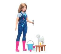 Barbie-Puppe zum 65. Jubiläum und 10 Zubehörteile, Hoftierärztin-Set mit blonder