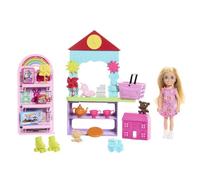 Barbie Carriere - Chelsea Negozio di Giocattoli, Playset con Mini Bambola Bionda e Bancone, Mobili per l'Esposizione e 15+ Accessori Inclusi, Giocattolo per Bambini, 3+ Anni, HNY59