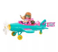 Barbie Carriere - Chelsea Pilota, playset con bambola Chelsea e aereo, veivolo a