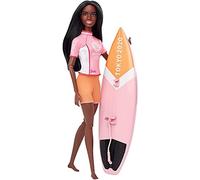 Barbie- Carriere Giochi Olimpici Tokyo 2020, Bambola Surfista con Accessori Gioc
