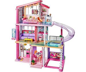 Barbie Casa dei Sogni per Bambole con 8 Stanze, Garage, Scivolo, Piscina, Ascensore e Accessori, per Bambini 3 + Anni, FHY73
