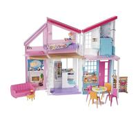 Barbie Casa di Malibu, Playset Richiudibile su Due Piani con Accessori, Giocattolo per Bambini 3+ Anni, FXG57
