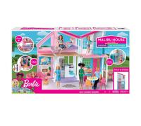 Barbie Casa di Malibu, Playset Richiudibile su Due Piani con Accessori, Giocattolo per Bambini 3+ Anni, FXG57