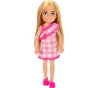 Barbie Bambola Chelsea HXM95 6.3" Piccola Bionda Occhi blu Vestito rosa Nuova con box
