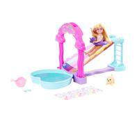 Barbie - Chelsea Scivolo d'Acqua Arcobaleno, playset con Bambola Chelsea,HTK39