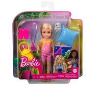 barbie chelsea set da campeggio con sacco a pelo