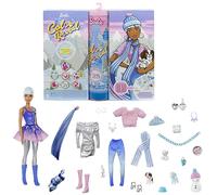 Barbie Color Reveal Calendario dell'Avvento, 25 Sorprese che includono la Bambola Barbie Color Reveal, 1 Animale domestico Color Reveal, Vestiti, Accessori, Regalo per Bambini dai 3 Anni in su, HBT74