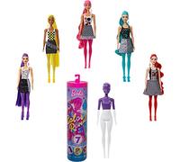 Barbie Color Reveal -Serie Monocolor, Bambola con 7 Sorprese, Assortimento Casuale, Giocattolo per Bambini 3+ Anni, GTR94