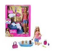 Barbie - Doll/Pets - Puppy Bath Time playset, bambola barbie bagnetto cuccioli,
