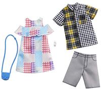 Barbie- Confezione Moda con 1 Outfit e 1 Accessorio Ciascuno Ken, Giocattolo per Bambini 3+Anni, GHX72