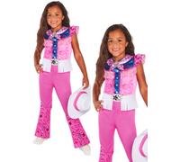 Barbie Costume Cowgirl Autorizzato Ufficiale Ragazze Rosa Cowboy Costume