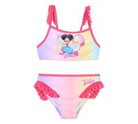 Barbie Costume da Bagno Bikini per Ragazze, Costume da Bagno Due Pezzi per Bambina, Taglie 4 a 10 Anni (IT, età, 10 Anni, Regular, Multicolore)