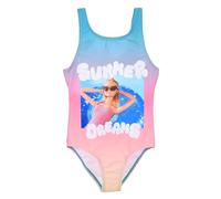 Barbie Costume Intero per Bambine con Stampa Summer Dreams, Multicolore con Fiocchetto Posteriore (IT, età, 4 Anni, Regular, Rosa)