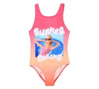 Barbie Costume Intero per Bambine con Stampa Summer Dreams, Multicolore con Fiocchetto Posteriore (IT, età, 10 Anni, Regular, Giallo)