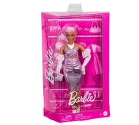 barbie deluxe style bambola con abito rosa metallizzato
