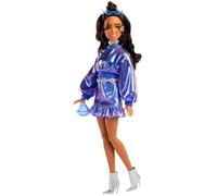 Barbie Deluxe Metallic With Sweater Doll Viola Bambini