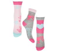 Barbie Disney Set di 3 Calzini in Cotone, Bambine e Ragazze