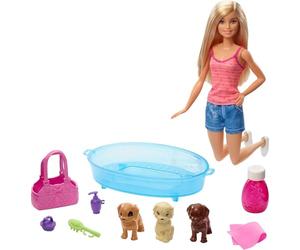Barbie Doll/Pets - Puppy Bath Time playset