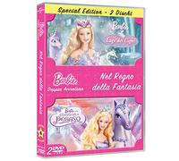 2 Dvd BARBIE NEL REGNO DELLA FANTASIA -LAGO DEI CIGNI + LA MAGIA DI PEGASO nuovo