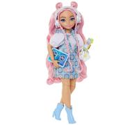 Barbie Dream Besties - Daisy Jean, bambola snodata alla moda con abiti rimovibili e capelli rosa ondulati, 9 accessori a tema DJ e musica inclusi, giocattolo per bambini, 4+ anni, JDD74