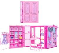 Barbie Armadio Dei Sogni Di Playset Giocattolo Con Bambola Alla Moda, Vestiti E Accessori, Larghezza Di 91 Cm Con Oltre 25 Pezzi