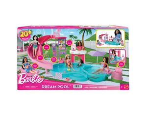 Barbie Dream Pool Playset con scivolo vasca idromassaggio e accessori