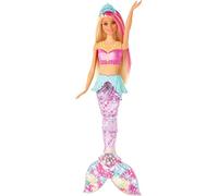 Barbie Dreamtopia Bambola Sirena, Bionda con Coda Che Si Muove e Luci, Giocattolo per Bambini 3 + Anni, Multicolore, GFL82