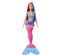 Barbie Dreamtopia Bambola Sirena con Capelli Rosa e Blu, Giocattolo per Bambini 3+ Anni, GJK08