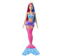 Barbie Dreamtopia Bambola Sirena con Capelli Rosa e Blu, Giocattolo per Bambini 3+ Anni, GJK08
