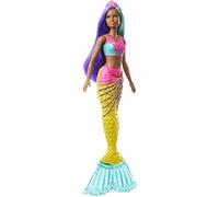 Barbie Dreamtopia Bambola Sirena con Capelli Turchese e Viola, Giocattolo per Bambini 3+ Anni, GJK10