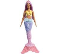 Barbie Dreamtopia Bambola Sirena con Coda Arcobalena e Capelli Viola, FXT09