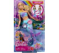 Barbie Dreamtopia bambola sirena per bambini bionda con fiori magici