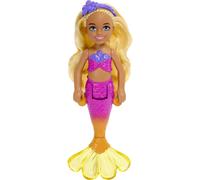 Barbie Dreamtopia Chelsea Mermaid Small Doll with Removable Hair Accessory, Wavy