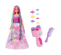 Barbie Doll, Fantasy Hair with Braid and Twist Styling, Rainbow Extensions, Twis