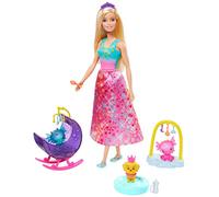 Barbie Dreamtopia, Playset Asilo dei Draghetti, Bambola con Cuccioli di Drago e Accessori, Giocattolo per Bambini 3+ Anni, GJK51