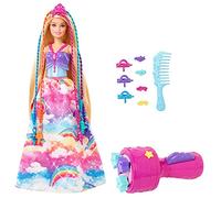 Barbie Dreamtopia -Principessa Chioma da Favola, Bambola con Extension Arcobaleno e Accessori, Giocattolo per Bambini 3+ Anni, GTG00