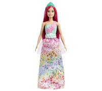 Barbie Dreamtopia Royal Doll with Dark-Pink Hair & Sparkly Bodice Wearing Remova