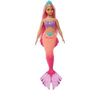 Barbie Dreamtopia Sirena Bambola Capelli Rosa Curvy e Tiara Mattel